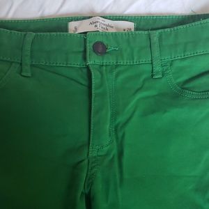 Abercrombie and Fitch Green Pants